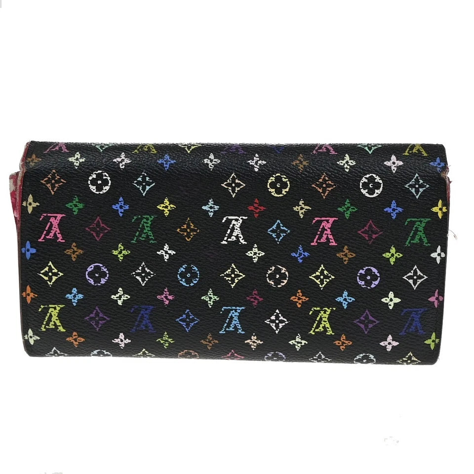 LOUIS VUITTON Portefeuille Sarah Long Wallet Monogram Multi Black M60005 60EG030