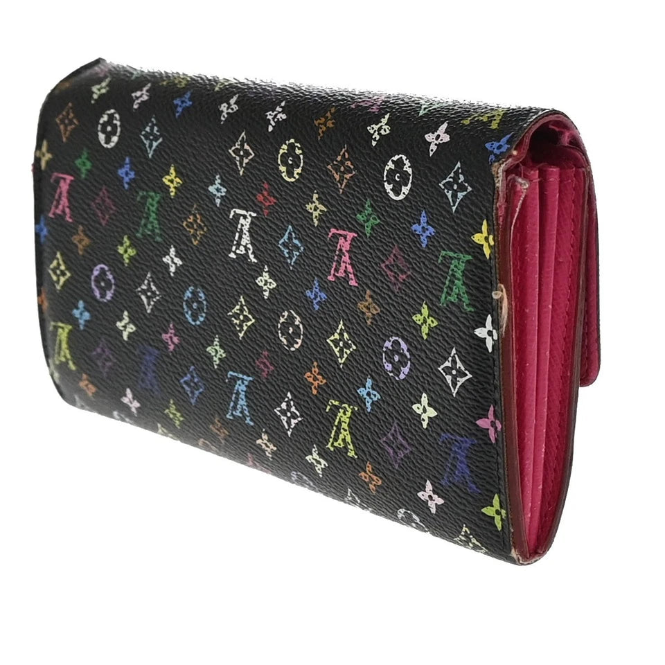 LOUIS VUITTON Portefeuille Sarah Long Wallet Monogram Multi Black M60005 60EG030