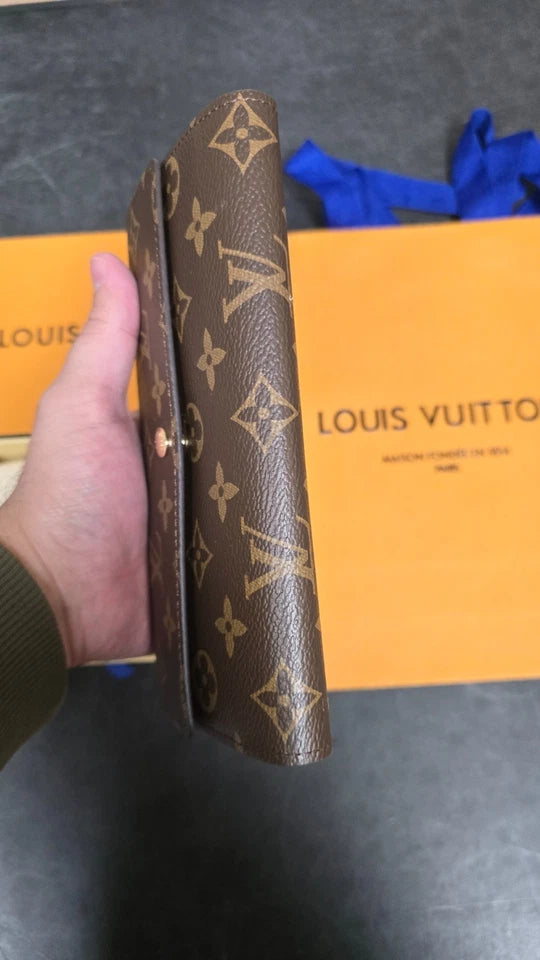 Louis Vuitton Portefeuille Sarah Long Wallet Brown Monogram