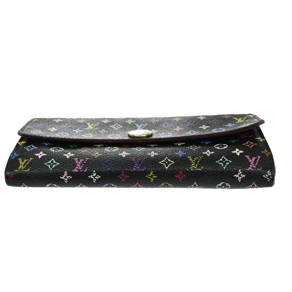 LOUIS VUITTON Portefeuille Sarah Long Wallet Monogram Multi Black M60005 60EG030